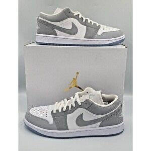 Nike Air Jordan 1 Low Wolf Grey Womens 12 Mens 10.5 DC0774 105 New In Box